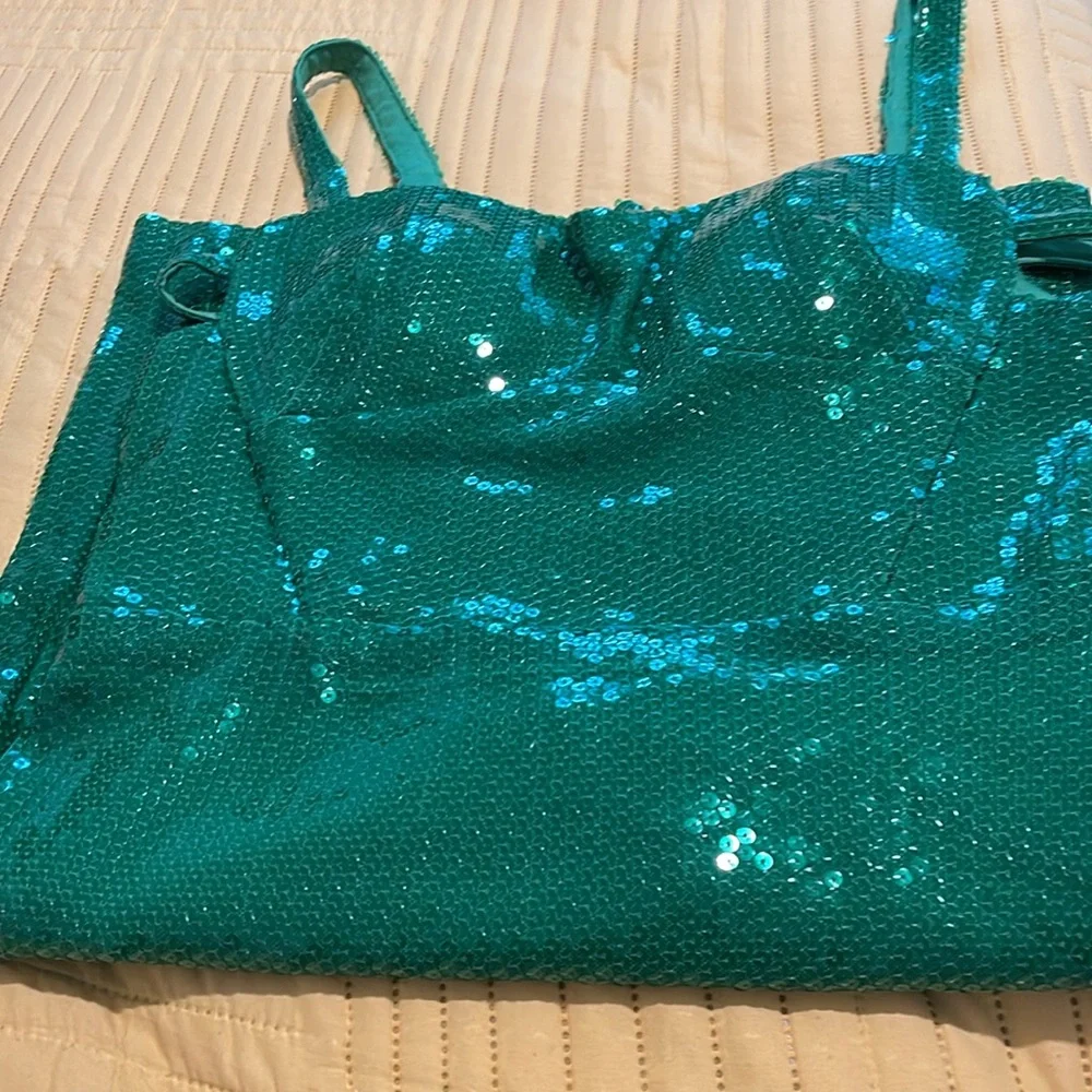 Green Sequin Dress - Picture 4 of 4